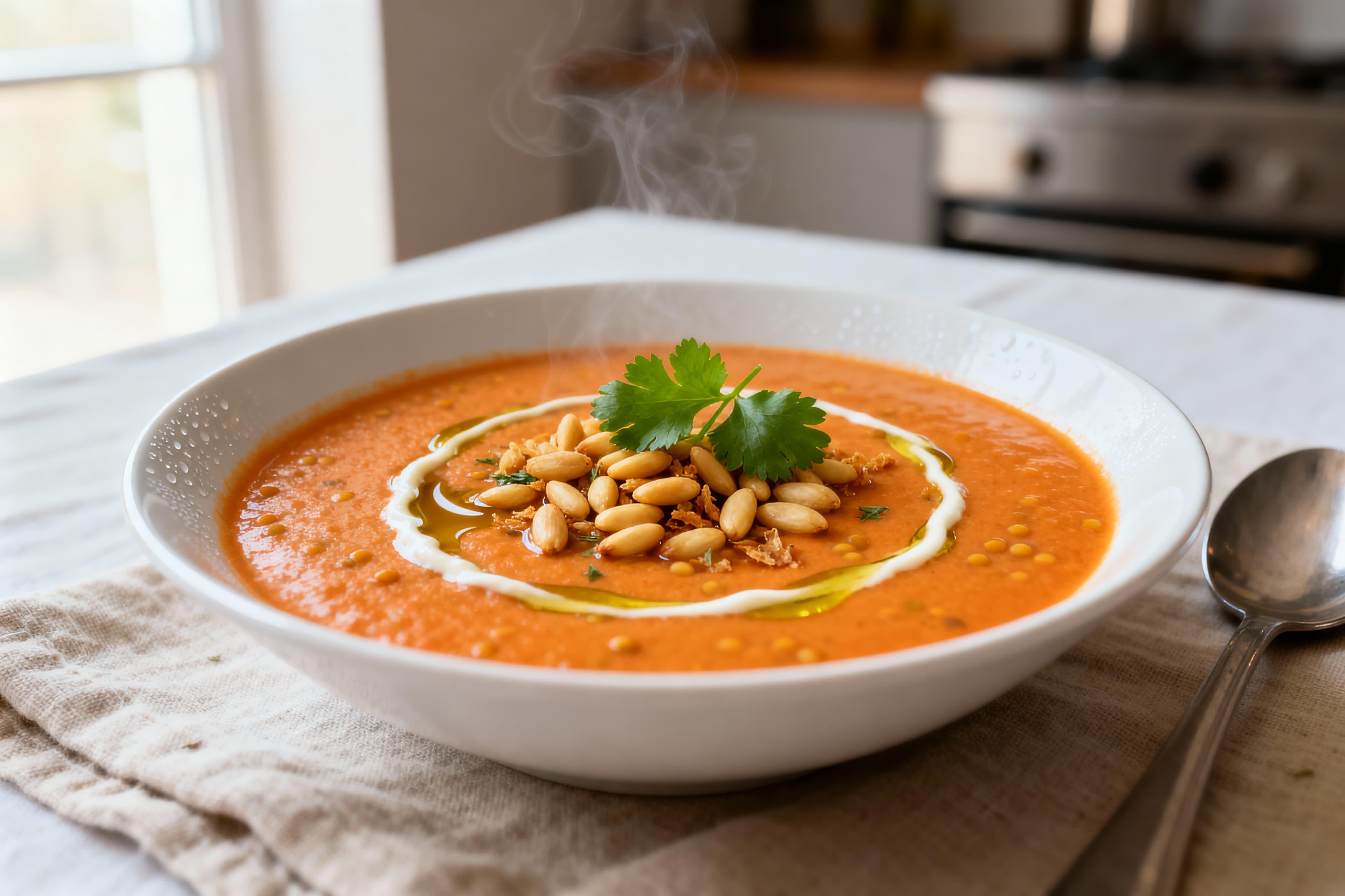 Soupe de Lentilles Corail et Cumin - Velouté Gourmand