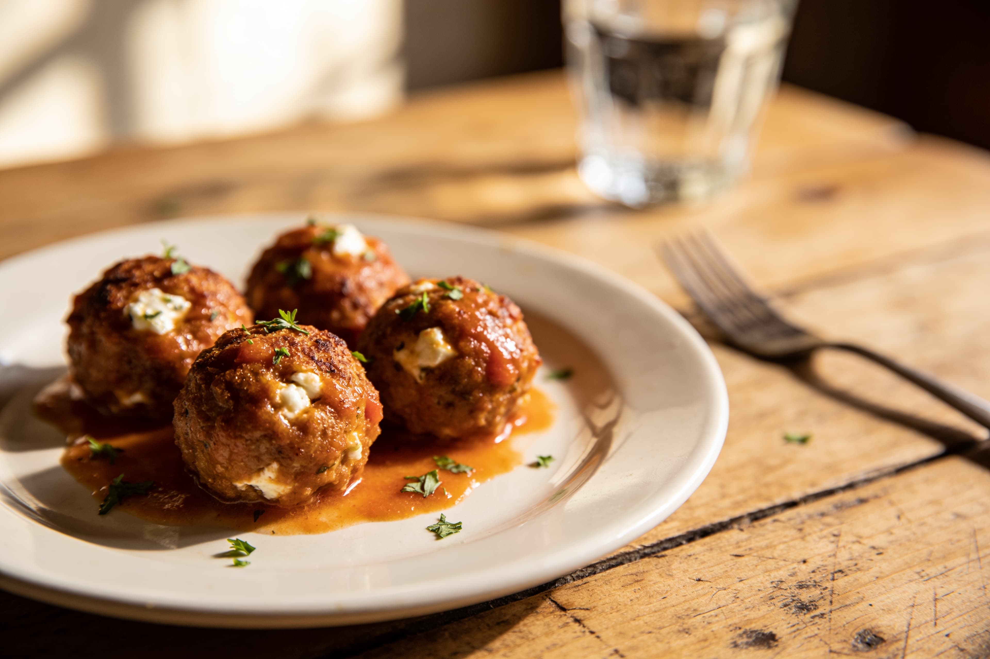 Boulettes Tomate Feta à l'Air Fryer
