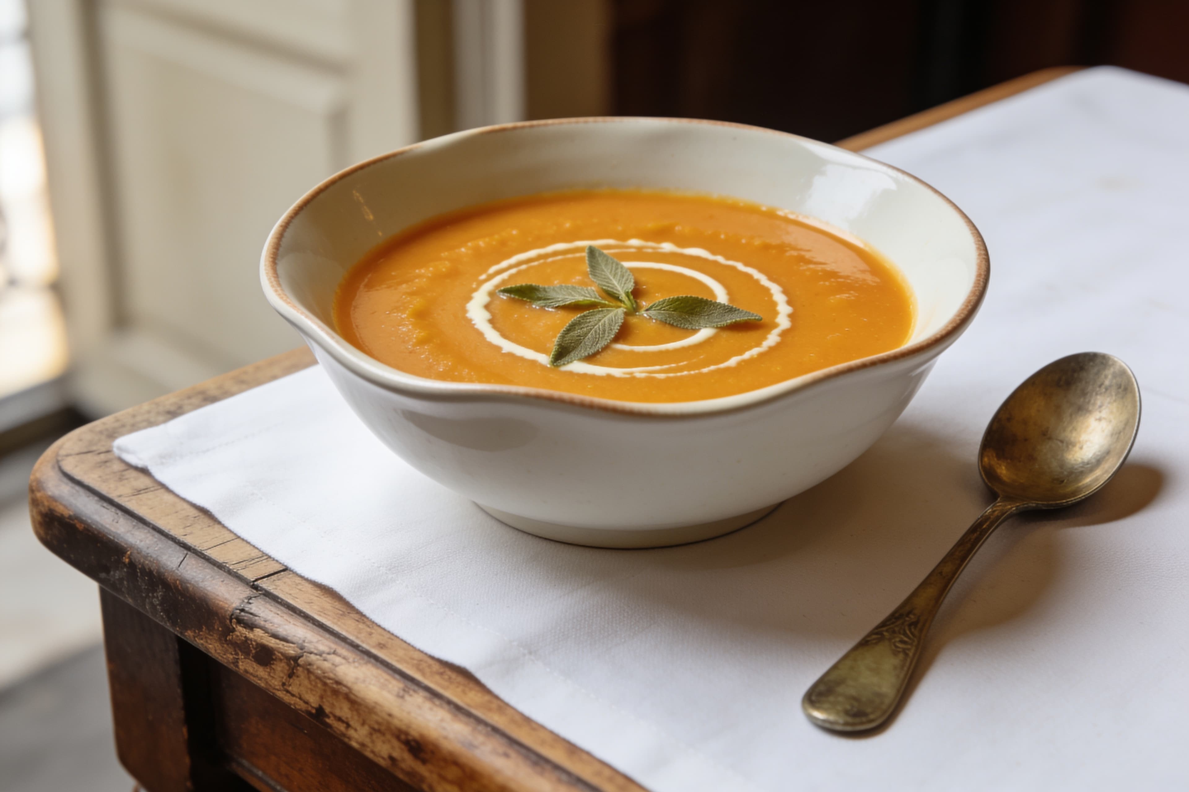 Velouté de Butternut et Sauge au Thermomix