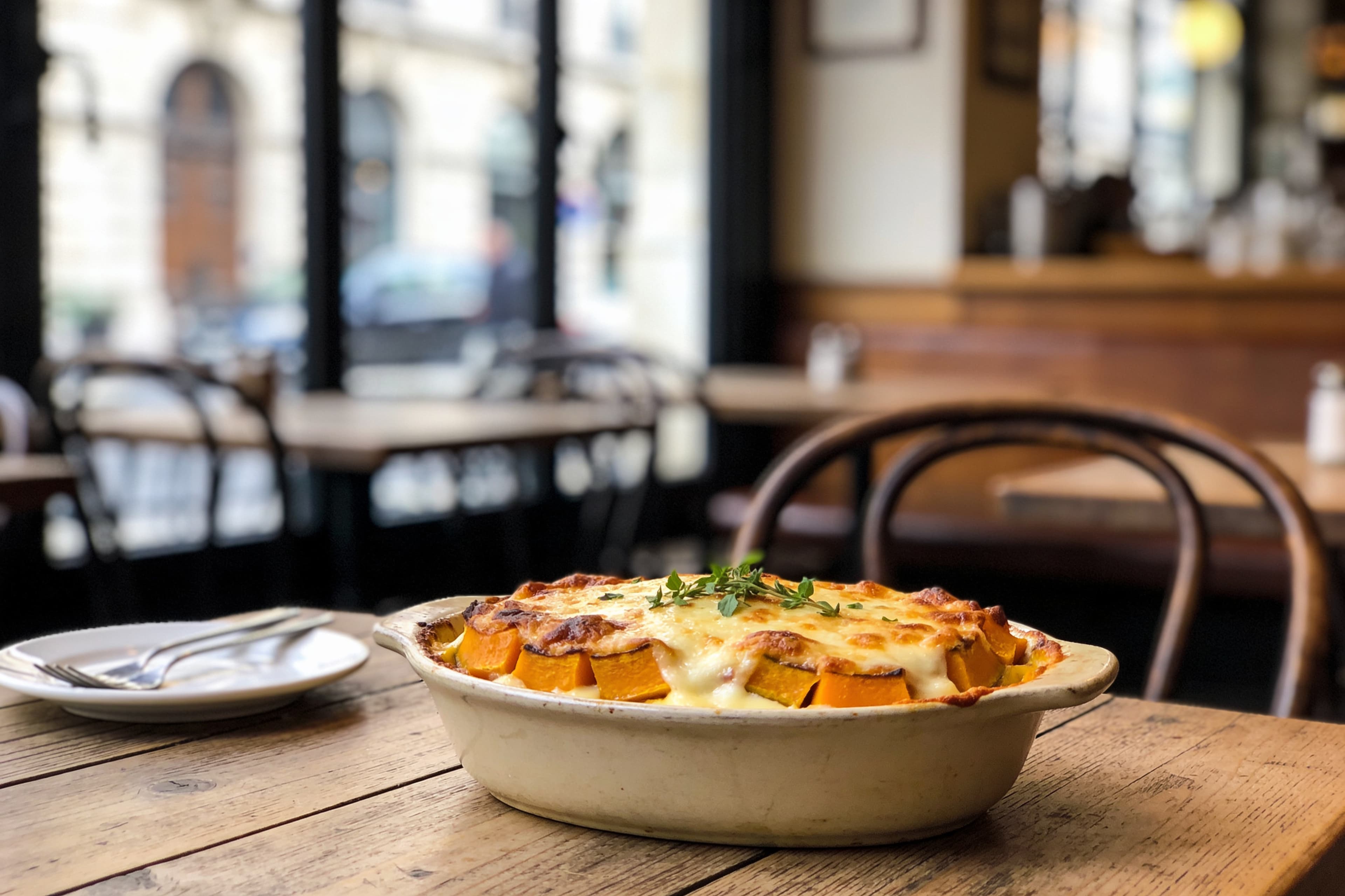 Gratin de courge butternut et mozzarella au Thermomix