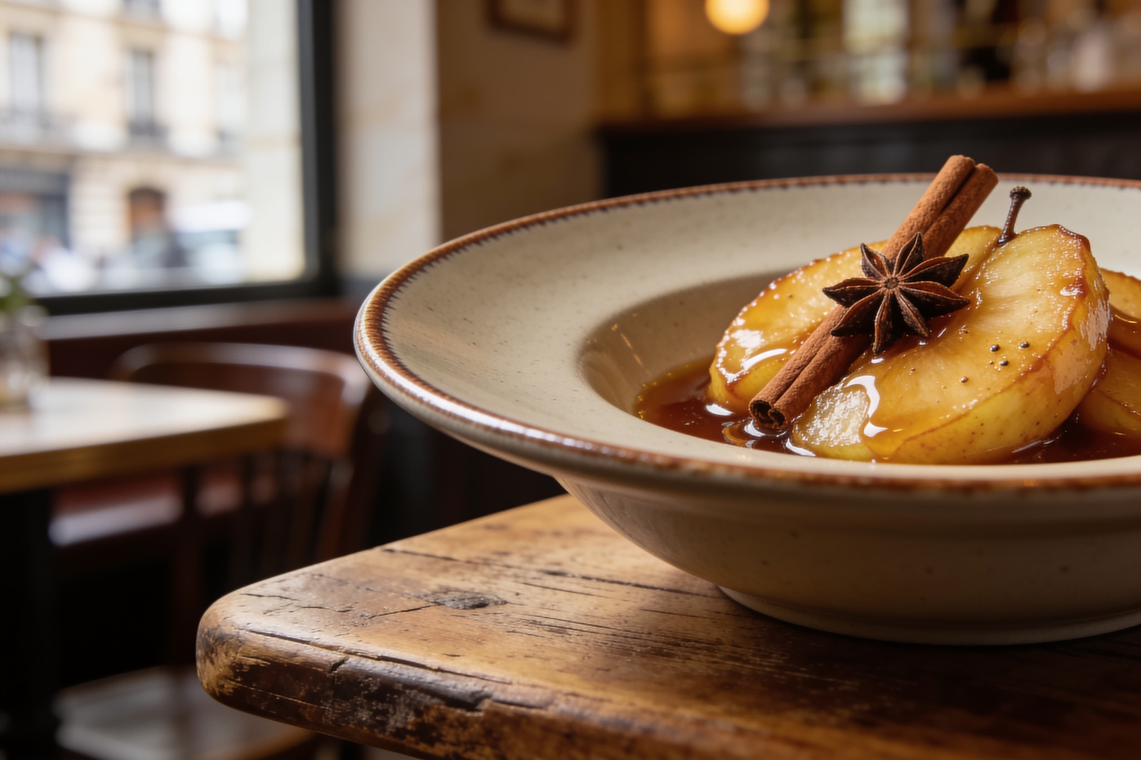 Pommes caramélisées à la cannelle et anis