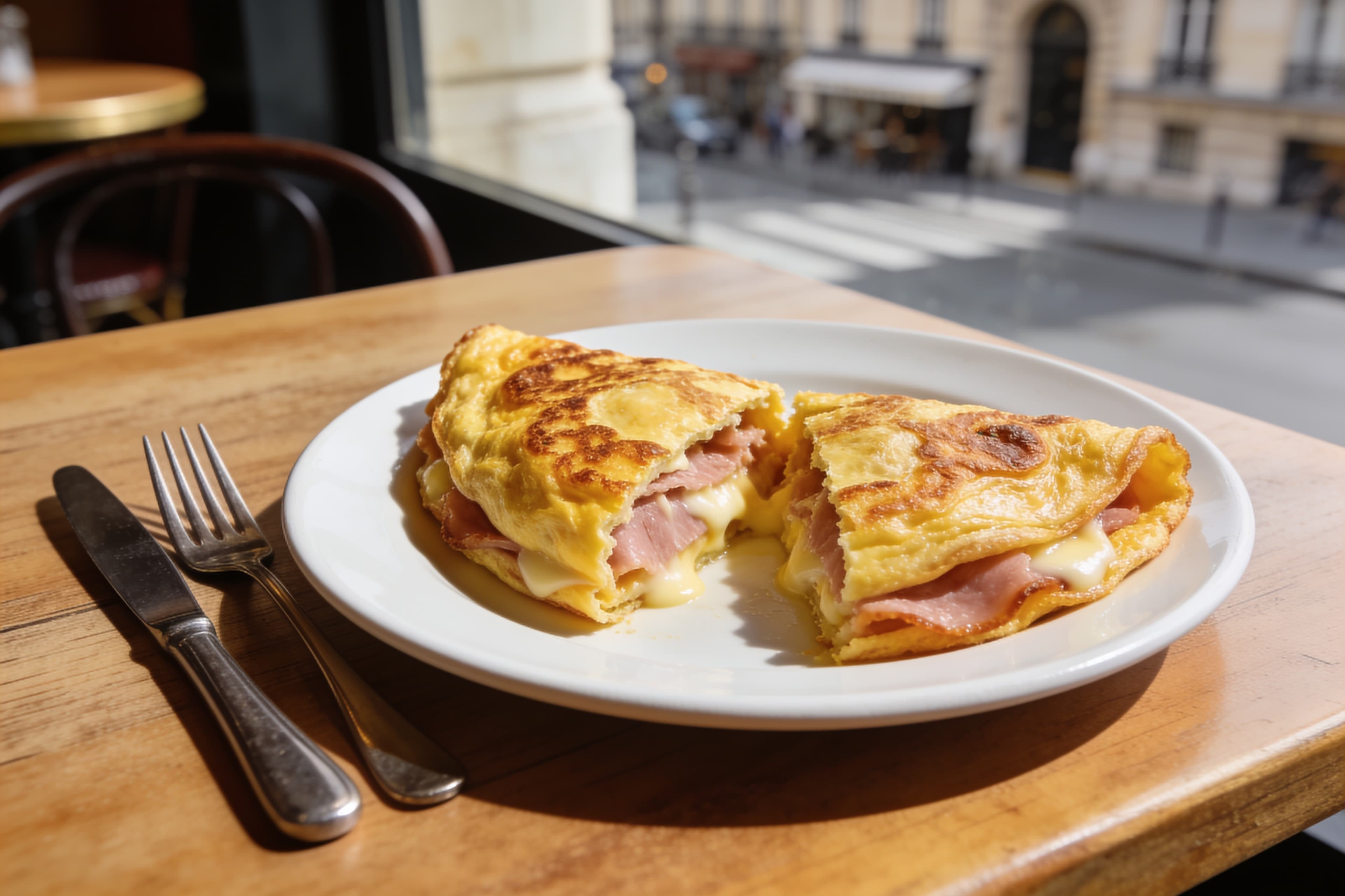 Omelette Jambon Fromage en 3 Minutes