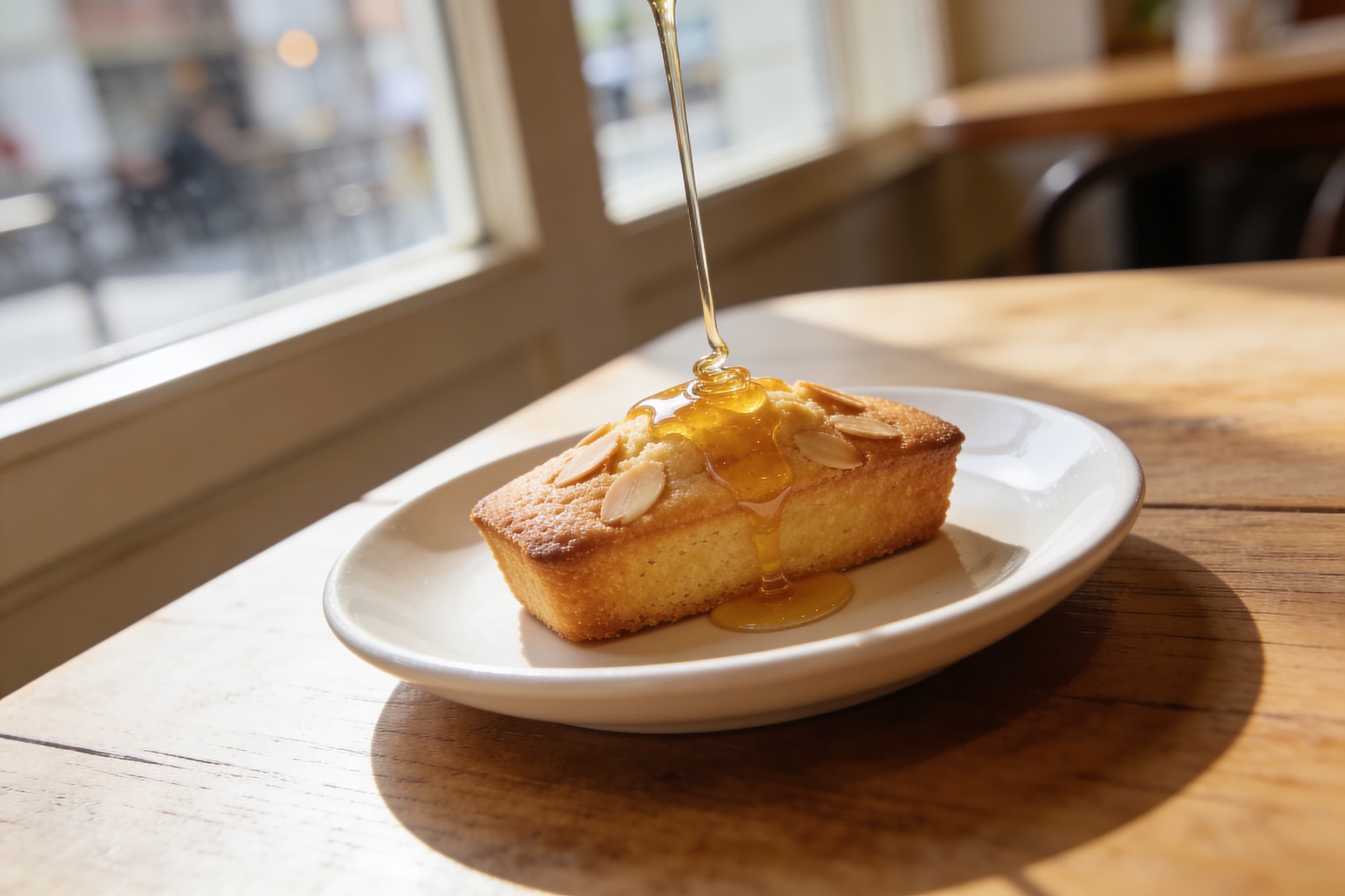 Financier léger aux amandes et miel