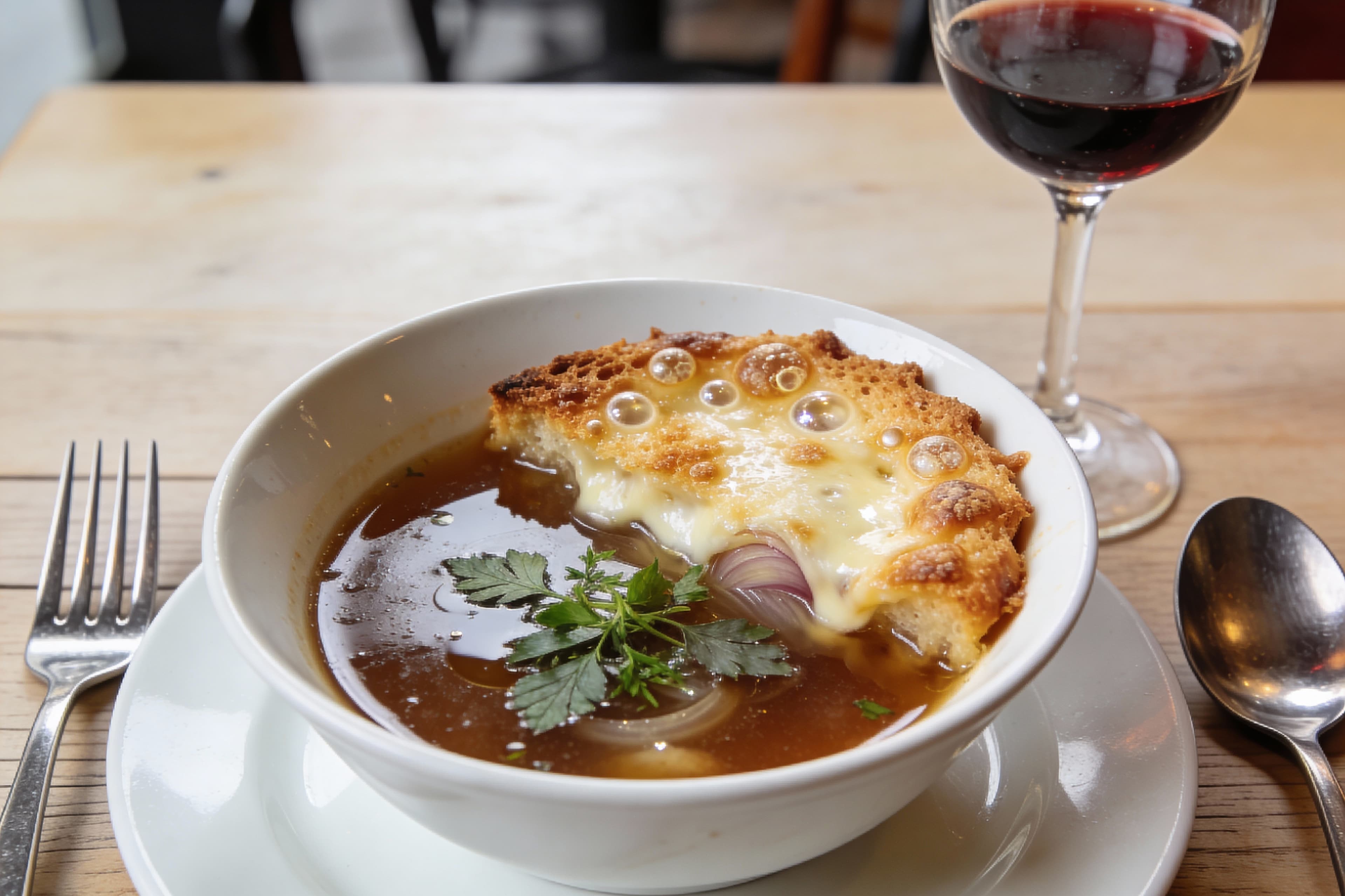 Soupe à l'Oignon Gratinée, la Classique Française