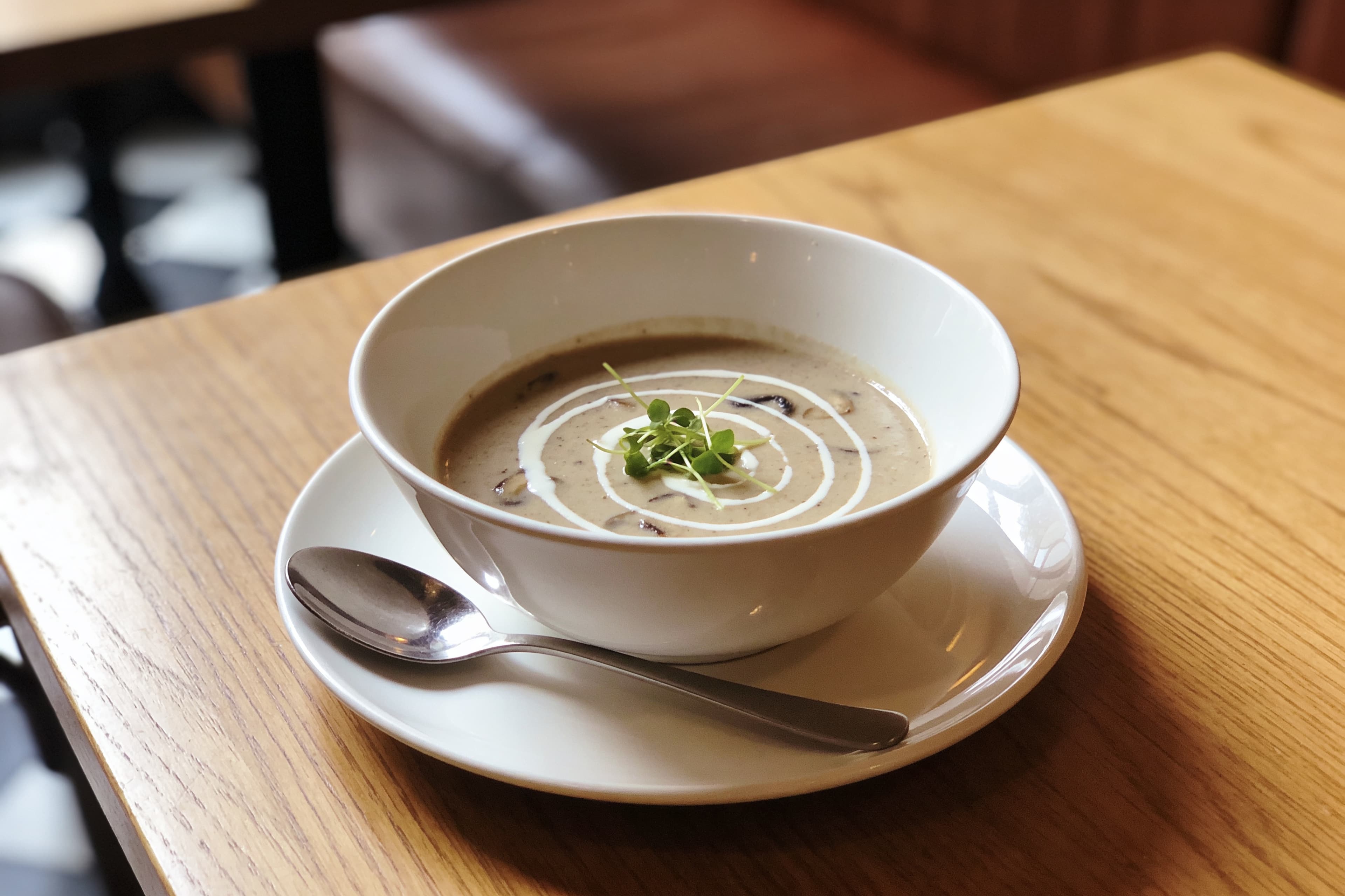 Velouté de Champignons et Crème Fraîche Healthy