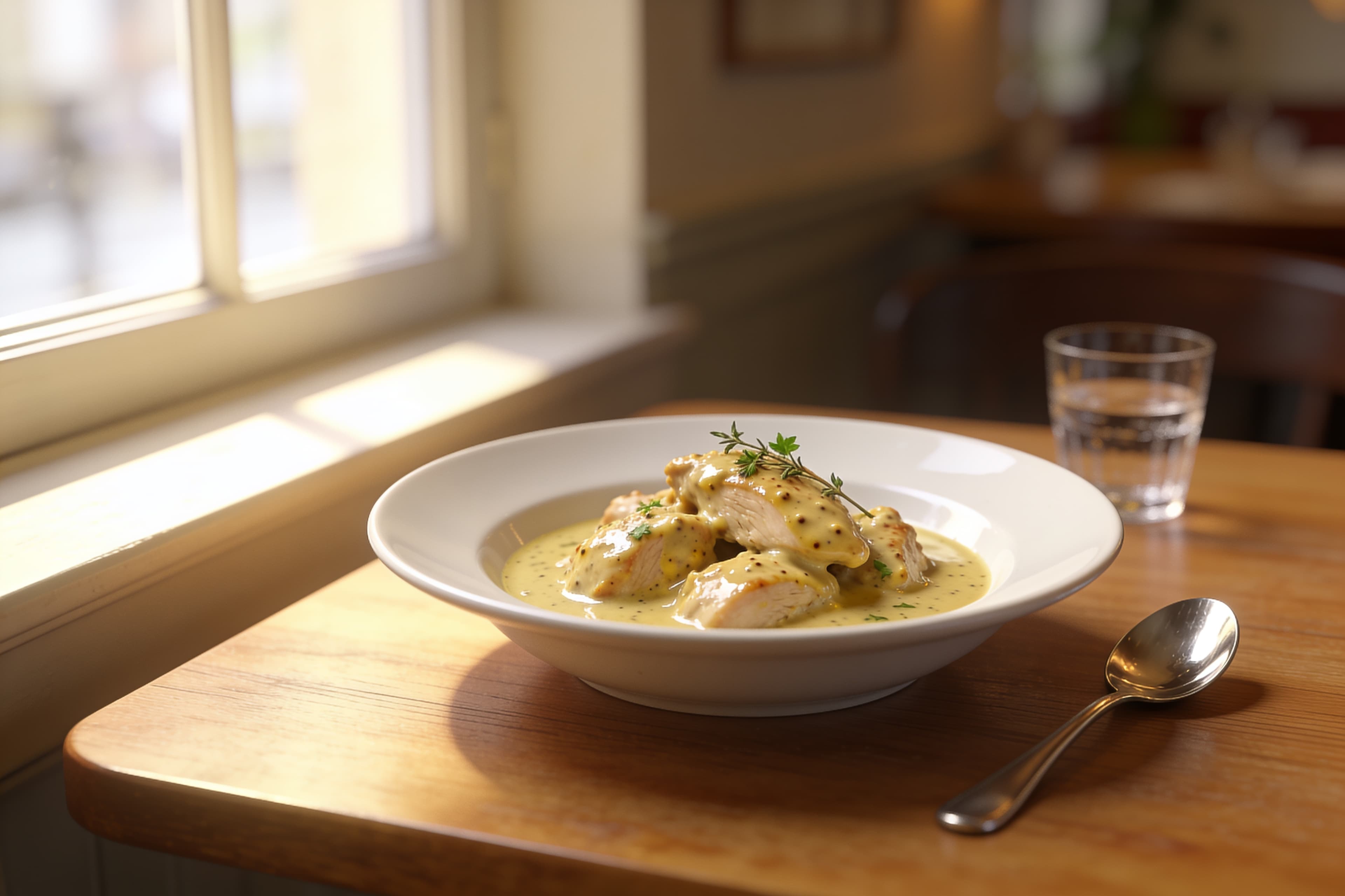 Poulet Moutarde Crème au Cookeo