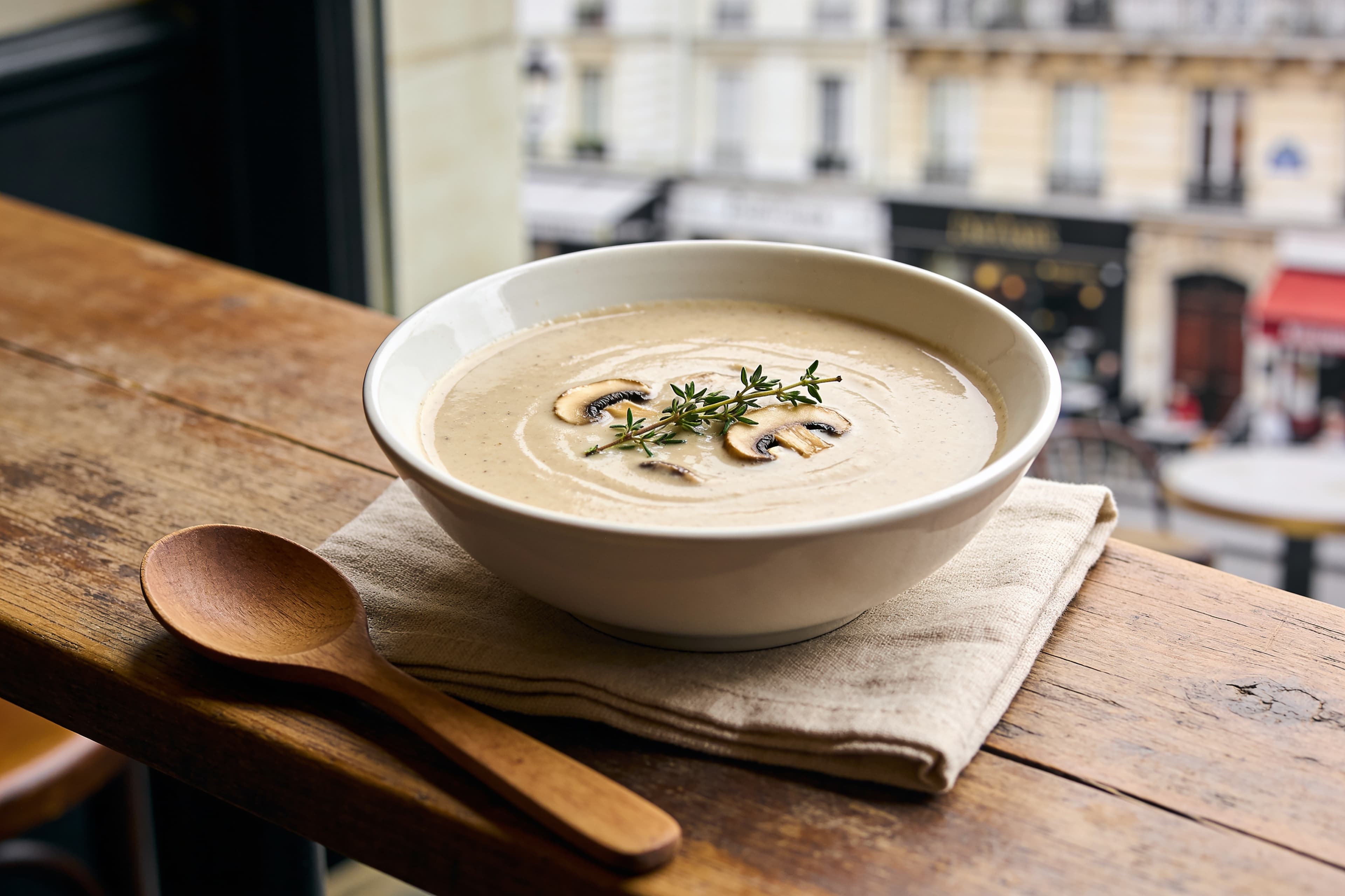 Velouté de Champignons et Thym au Thermomix
