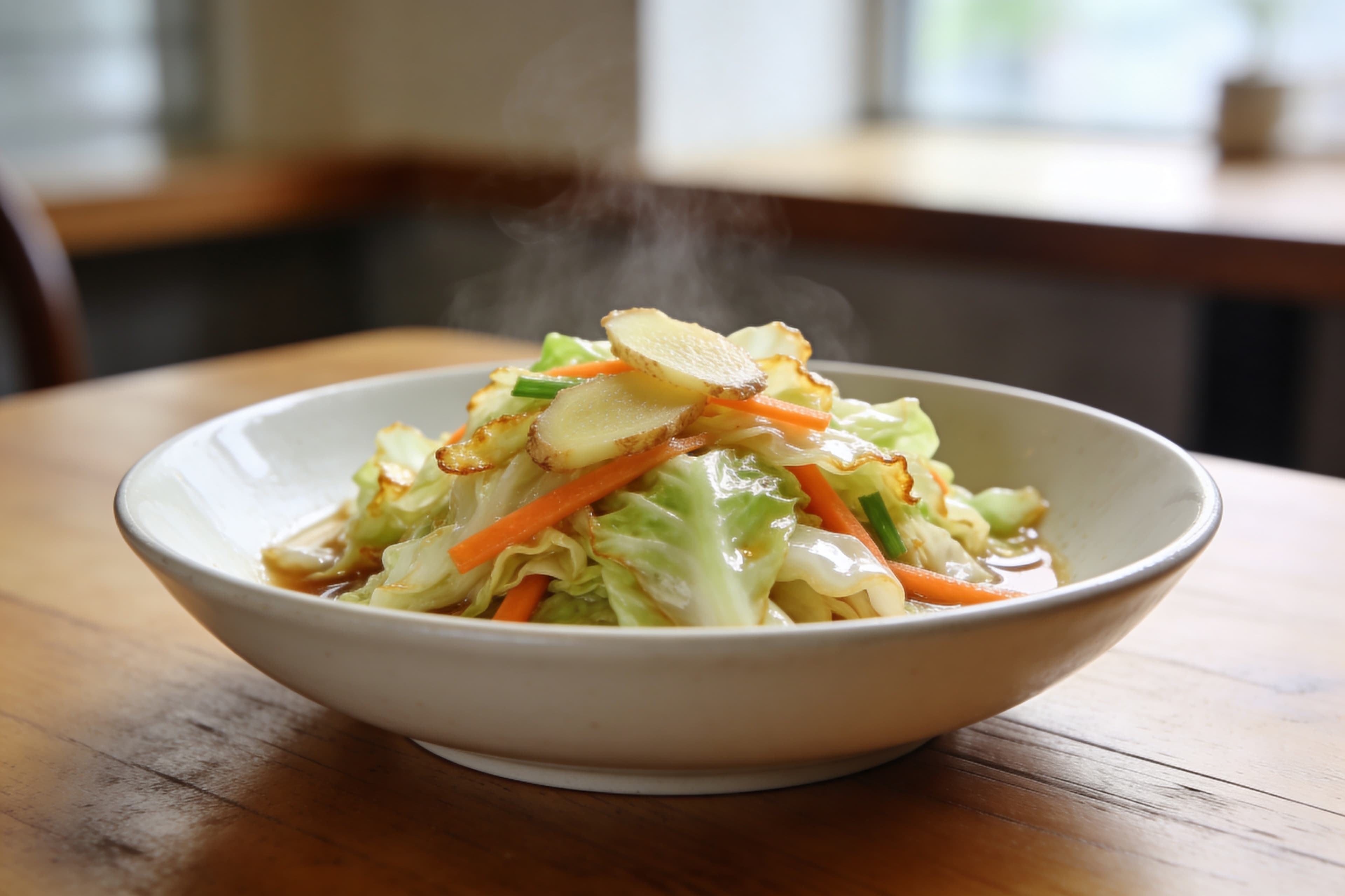 Sauté de Chou et Carottes au Gingembre