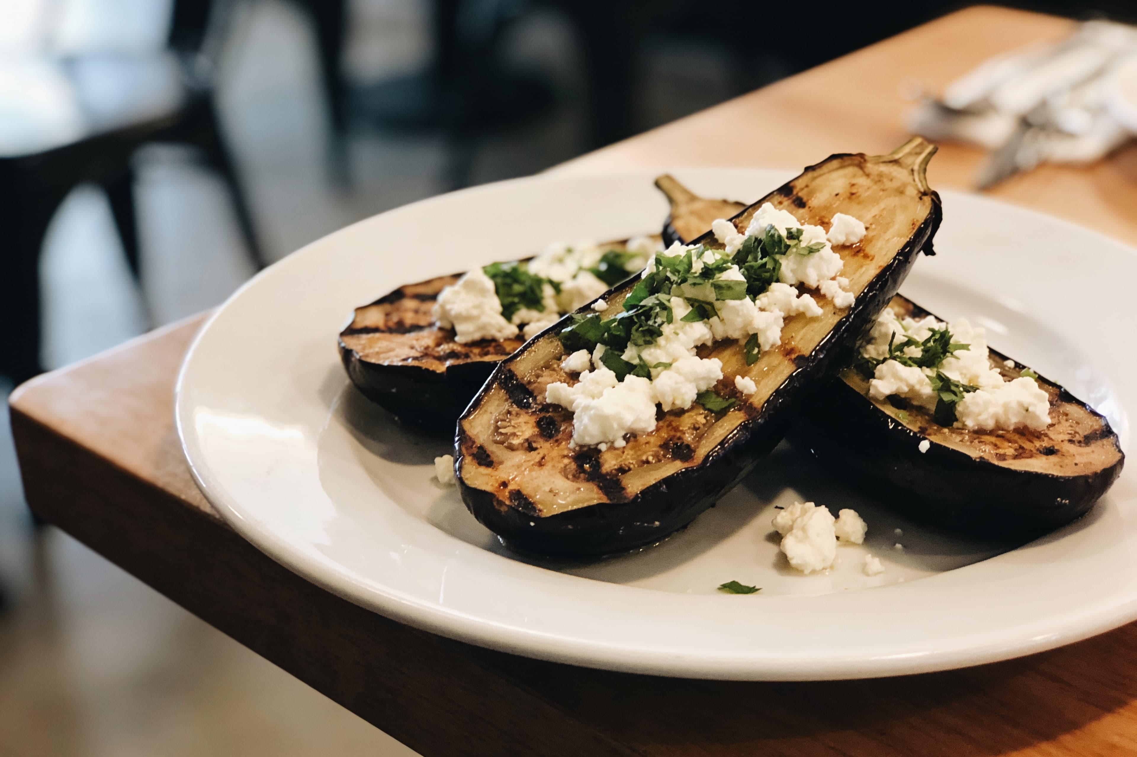 Aubergines Rôties Feta à l'Air Fryer