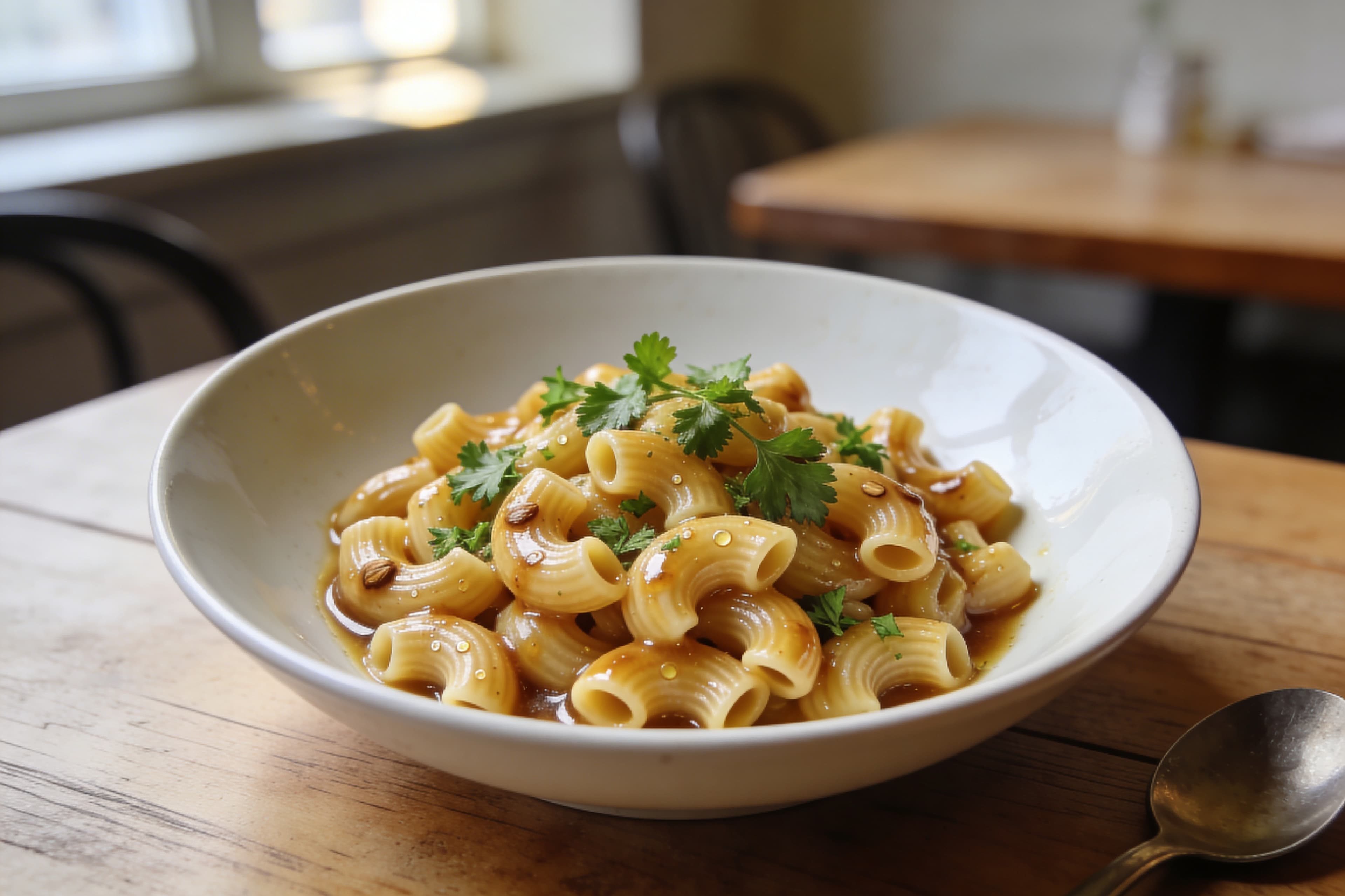 Coquillettes au Beurre Noisette et Persil Frais