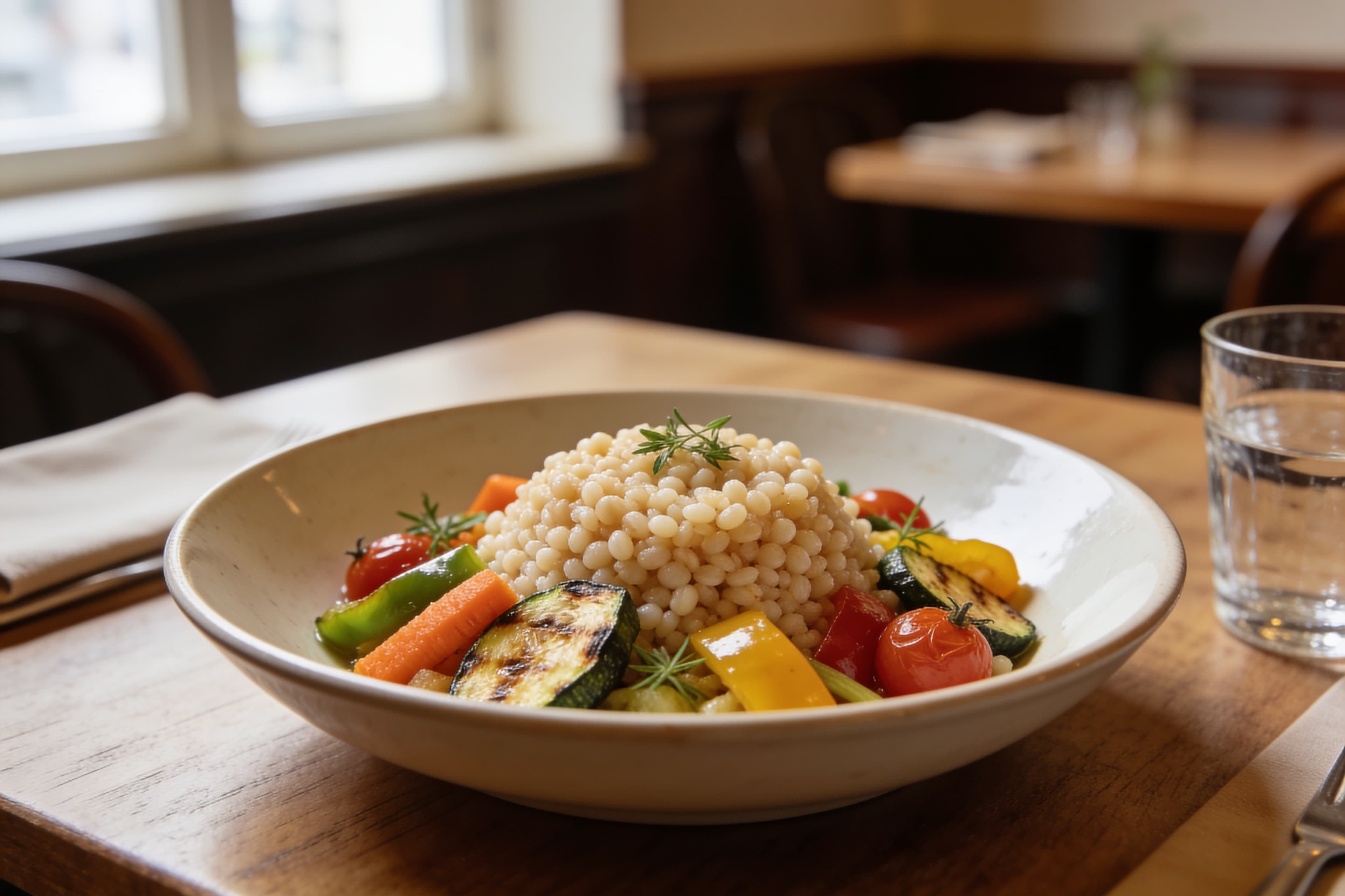 Couscous perlé aux légumes de saison