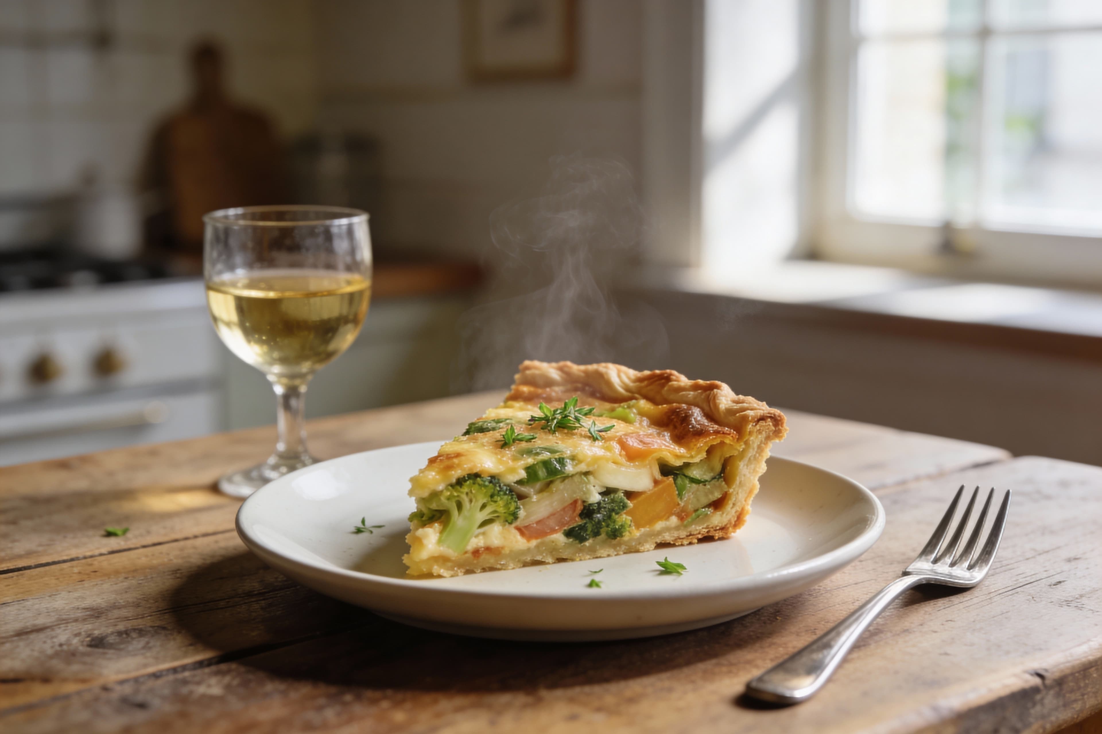 Quiche Lorraine Végétarienne à l'Air Fryer