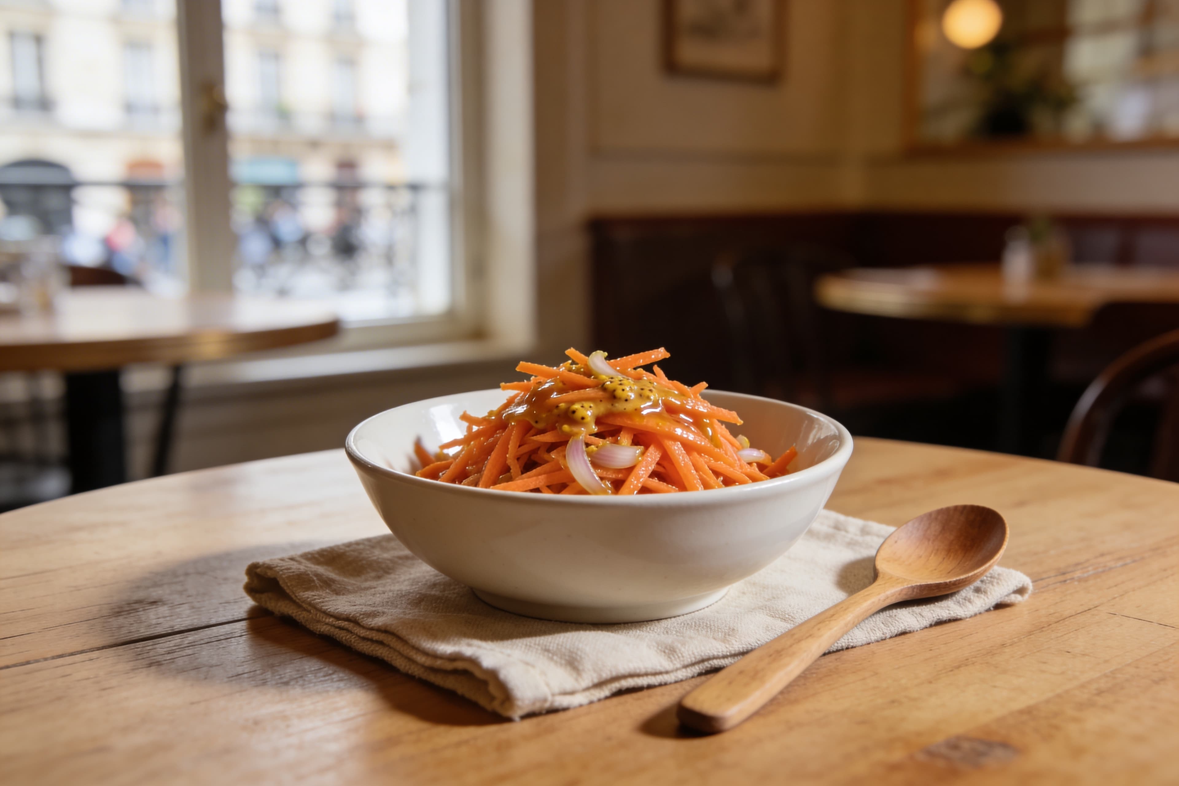 Carottes Râpées à la Vinaigrette Classique