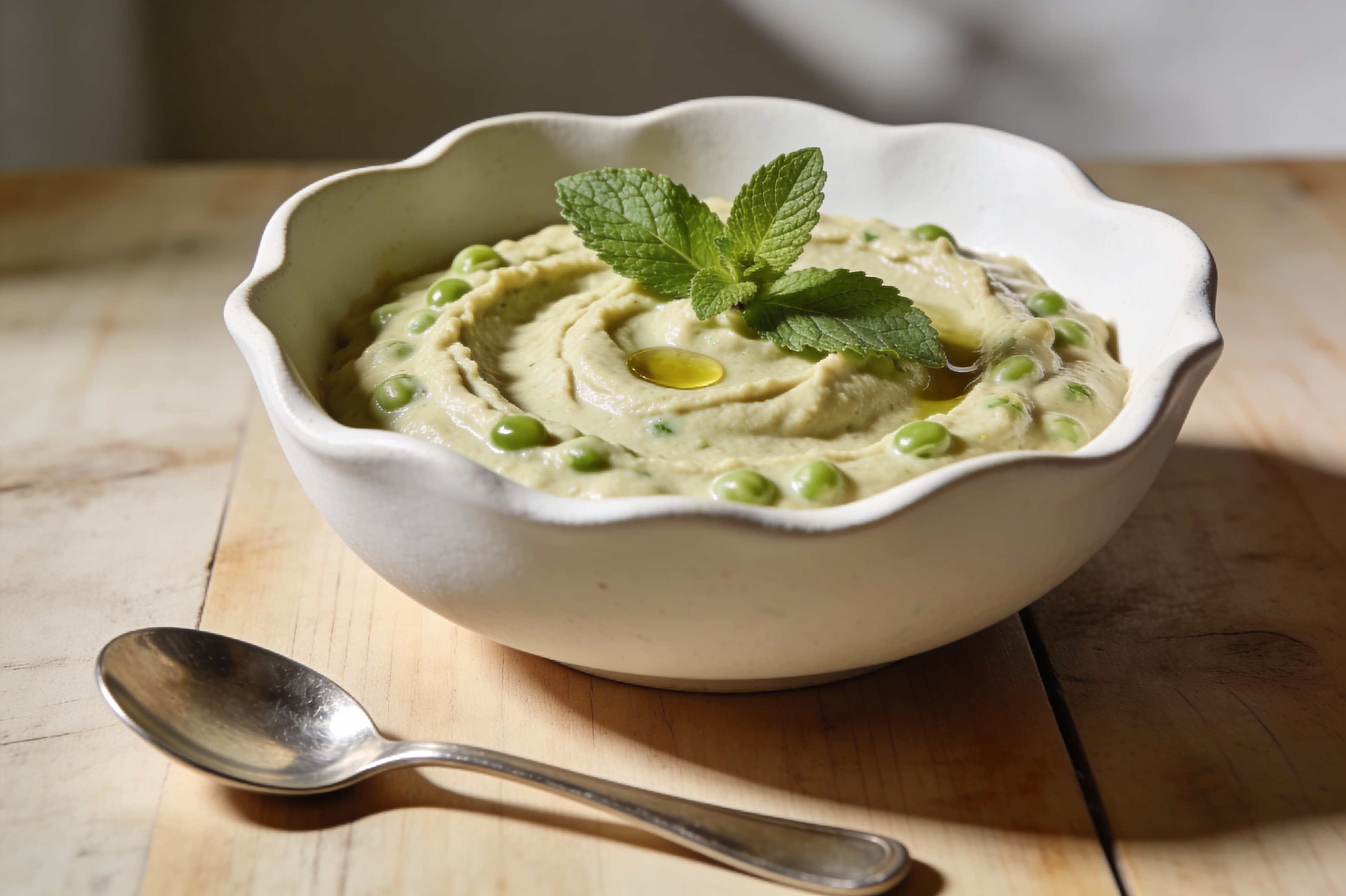 Purée de Pois Cassés à la Menthe au Thermomix