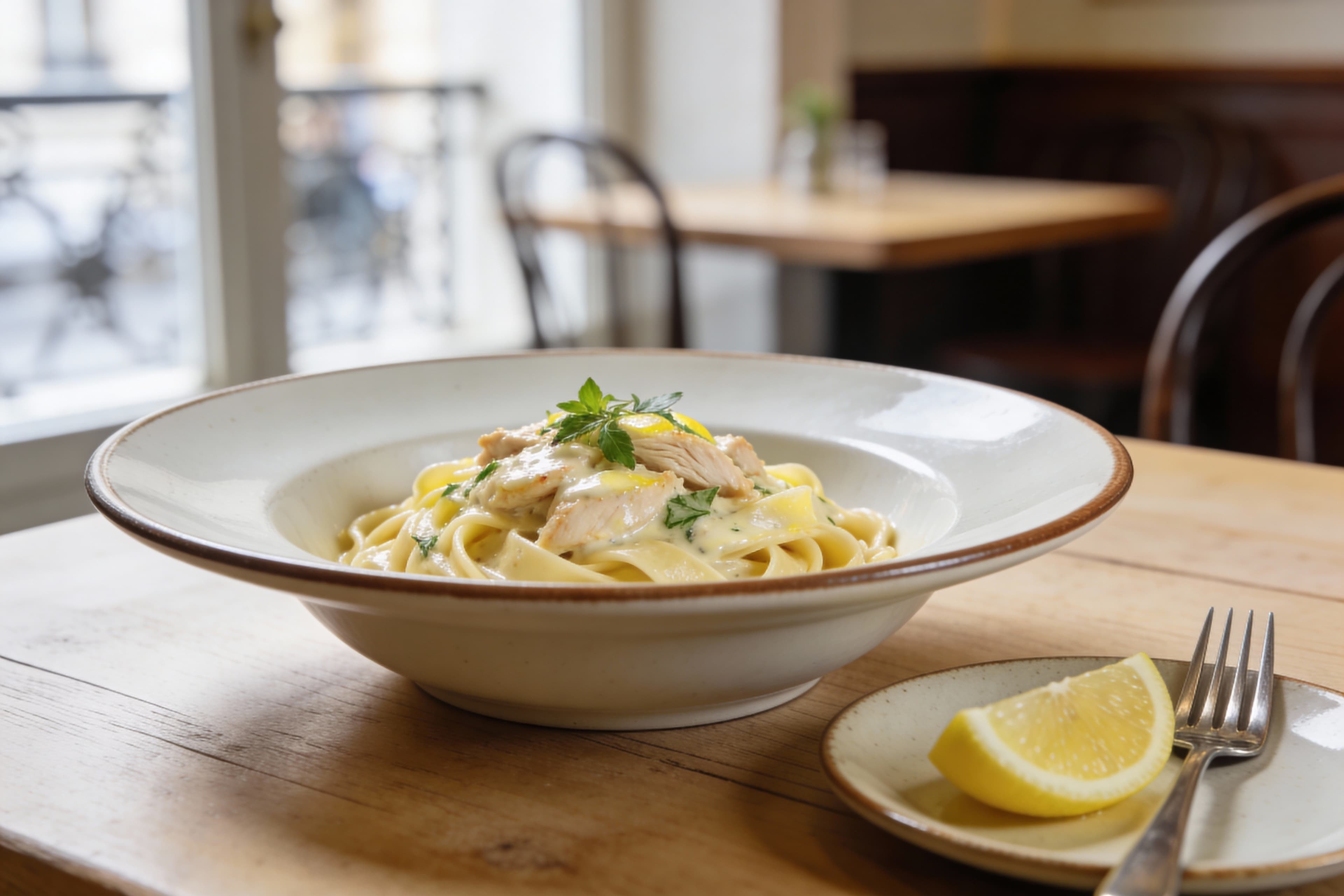 Pâtes au Poulet et Citron