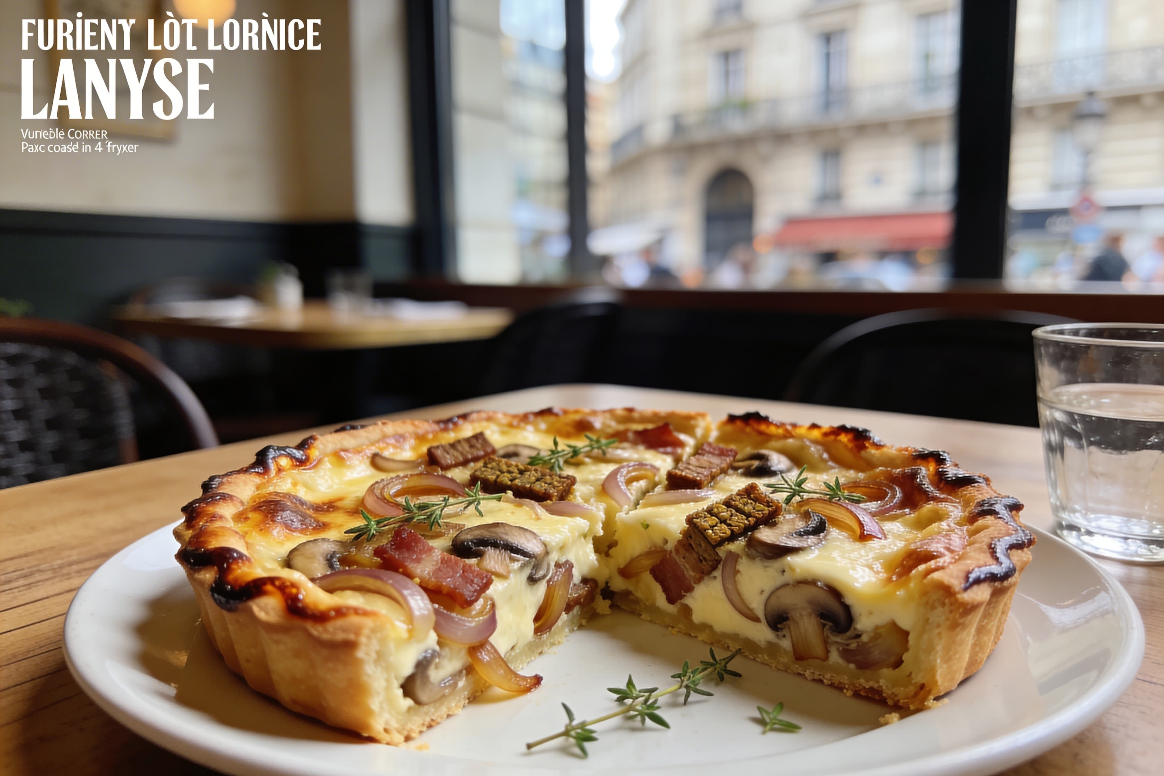 Quiche Lorraine Végétarienne à l'Air Fryer