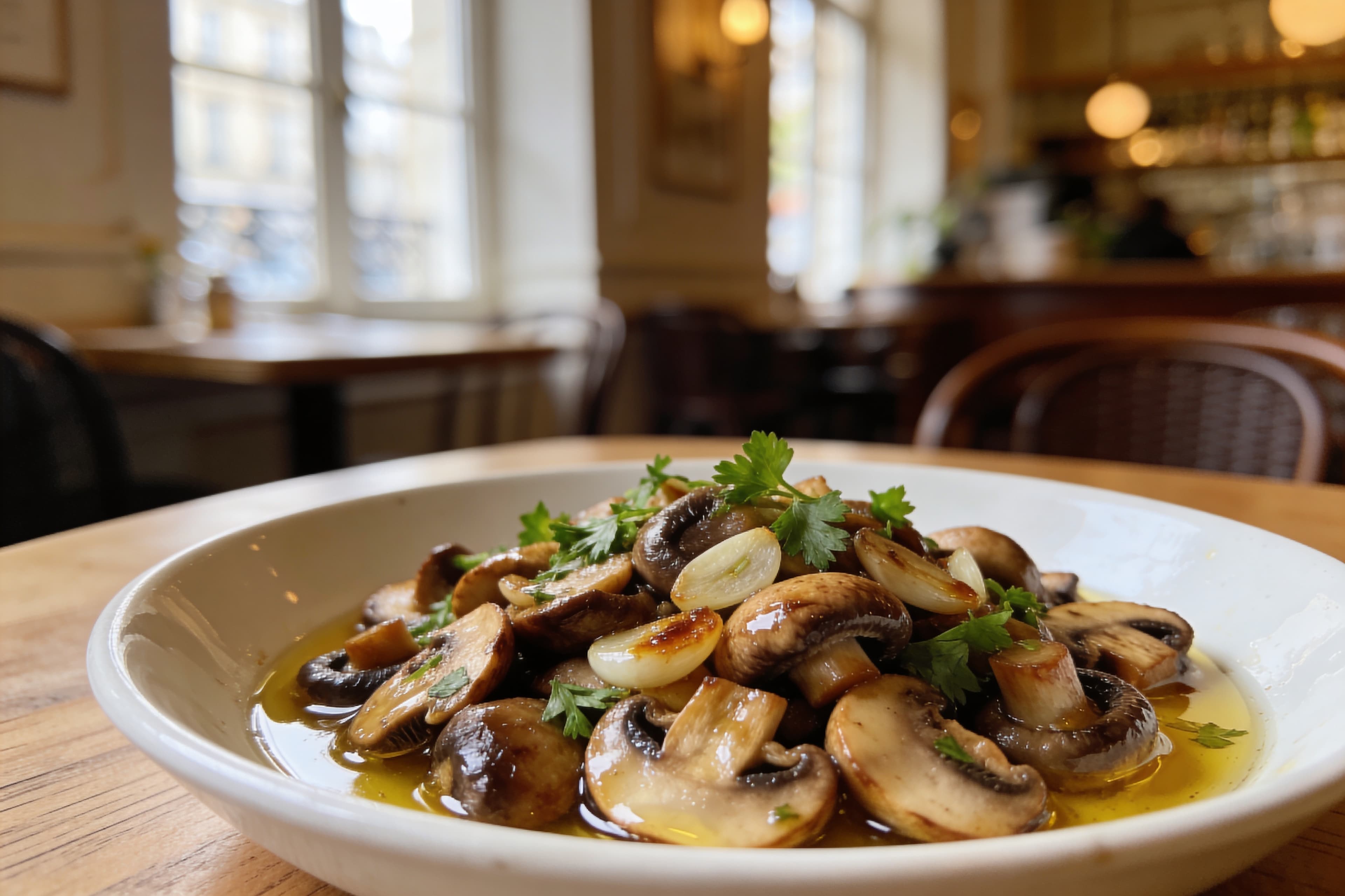 Poêlée de Champignons, Ail et Persil