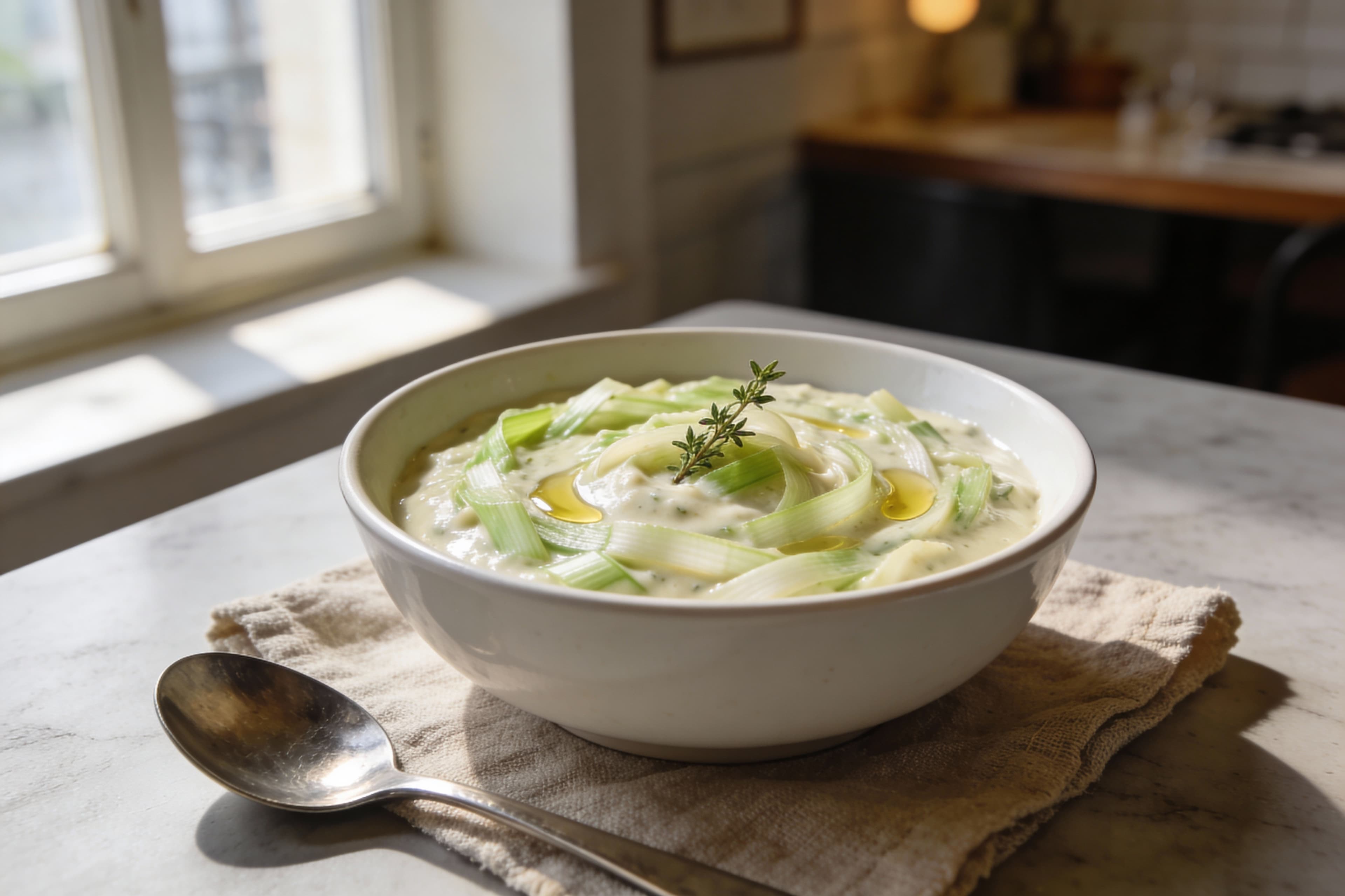 Fondu de Poireaux Healthy au Thermomix