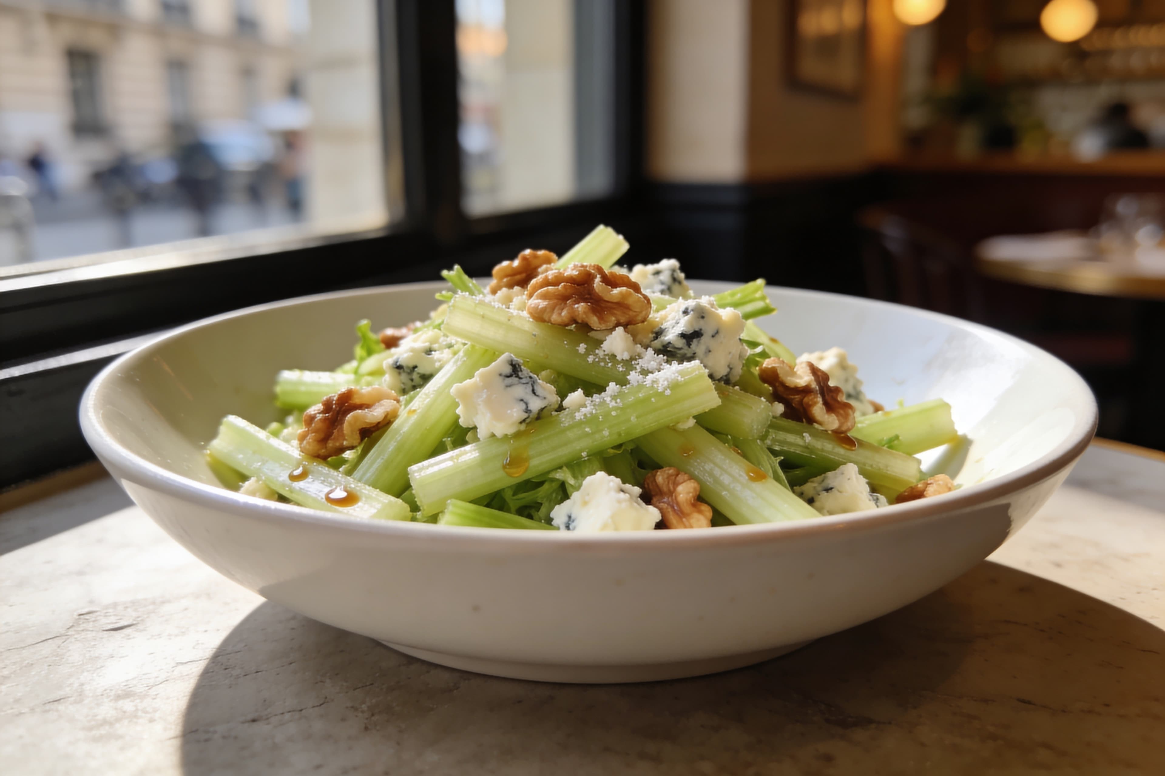 Salade de Céleri Branche aux Noix et Fromage Bleu